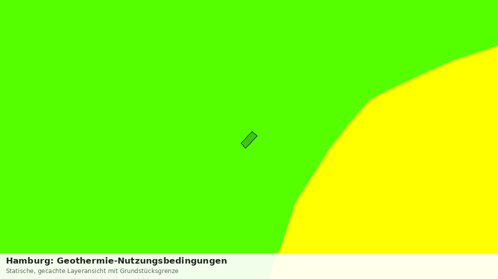 Statische Kartenansicht: Hamburg: Geothermie-Nutzungsbedingungen