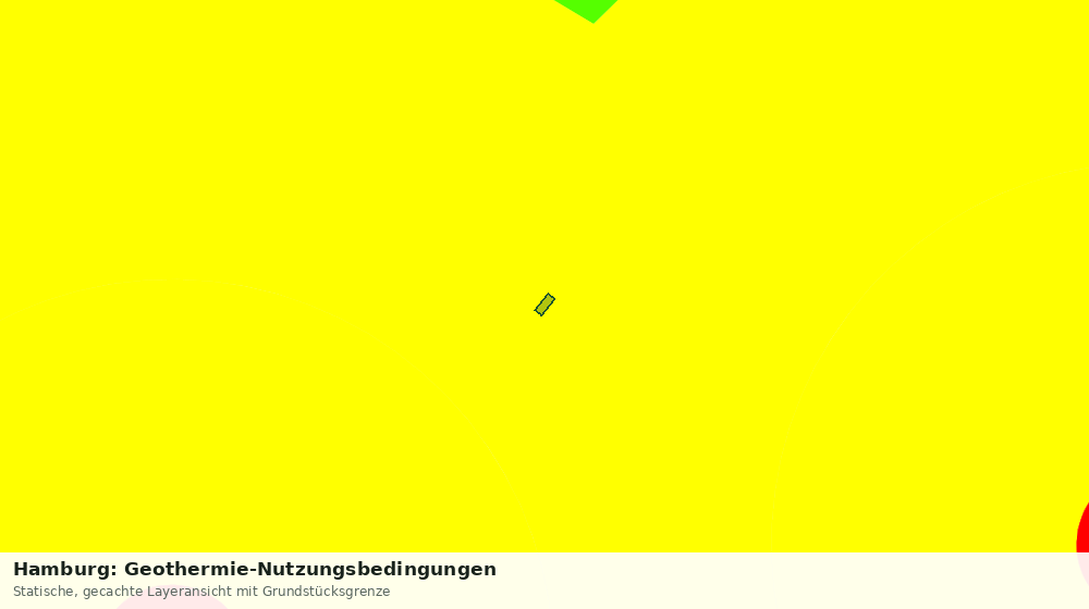 Statische Kartenansicht: Hamburg: Geothermie-Nutzungsbedingungen