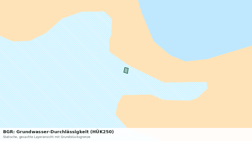 Statische Kartenansicht: BGR: Grundwasser-Durchlässigkeit (HÜK250)