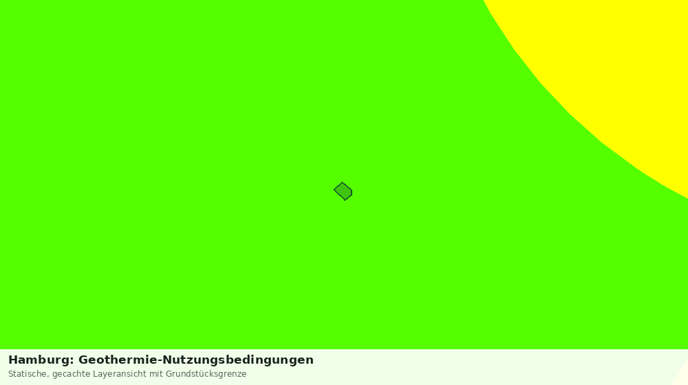 Statische Kartenansicht: Hamburg: Geothermie-Nutzungsbedingungen