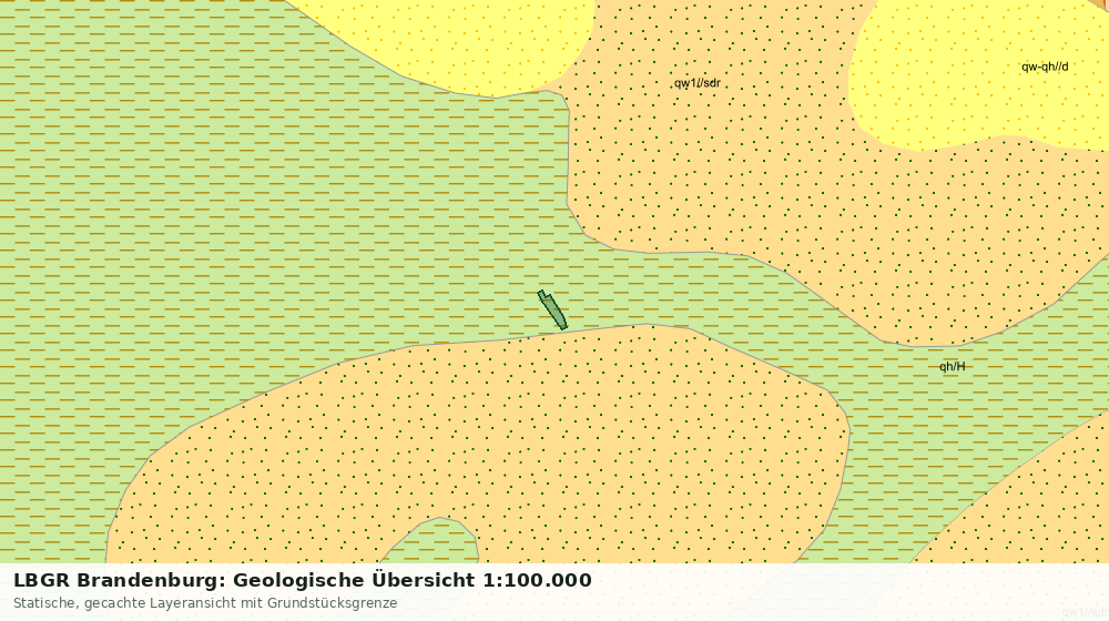 Statische Kartenansicht: LBGR Brandenburg: Geologische Übersicht 1:100.000