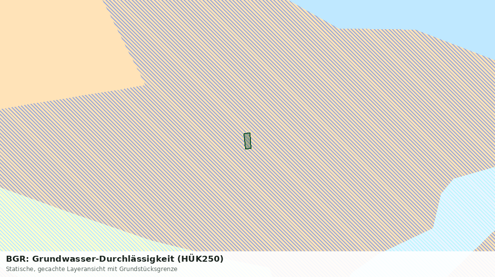 Statische Kartenansicht: BGR: Grundwasser-Durchlässigkeit (HÜK250)