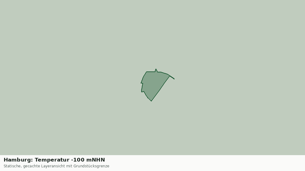 Statische Kartenansicht: Hamburg: Temperatur -100 mNHN
