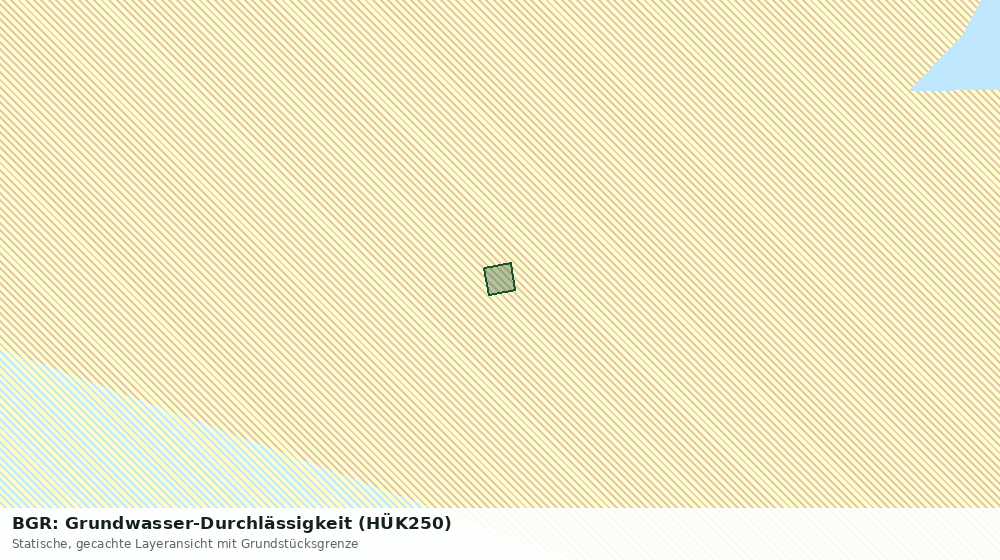 Statische Kartenansicht: BGR: Grundwasser-Durchlässigkeit (HÜK250)