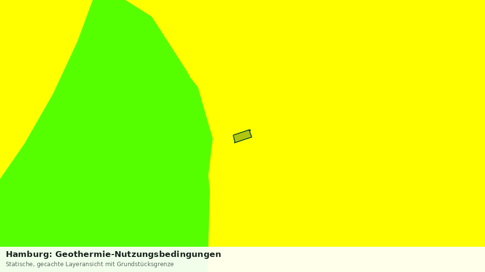 Statische Kartenansicht: Hamburg: Geothermie-Nutzungsbedingungen