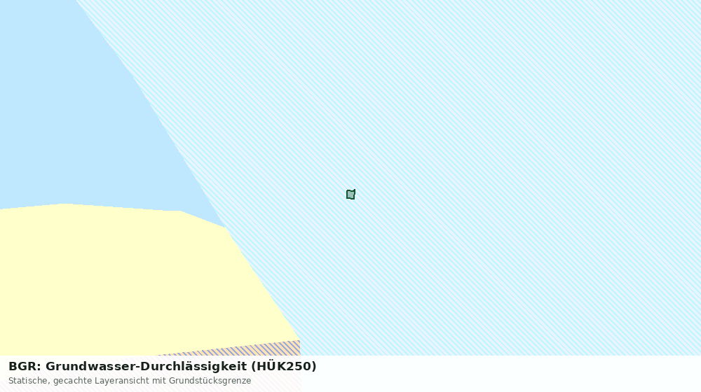 Statische Kartenansicht: BGR: Grundwasser-Durchlässigkeit (HÜK250)