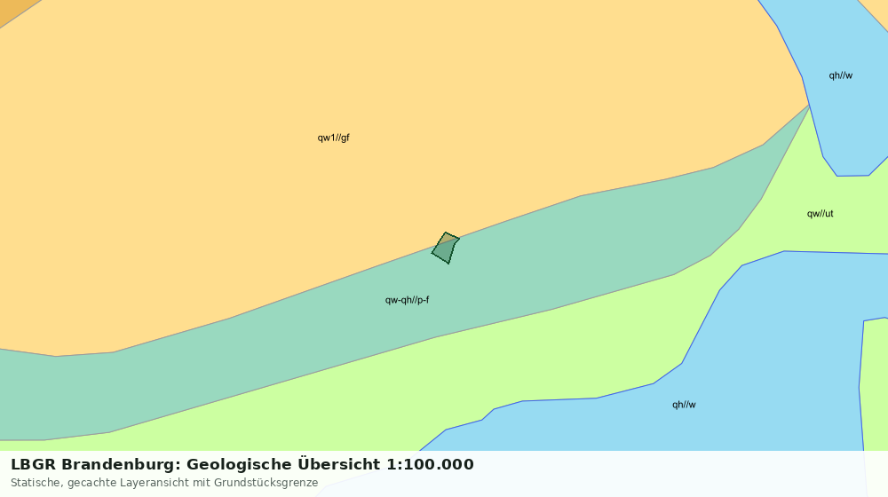 Statische Kartenansicht: LBGR Brandenburg: Geologische Übersicht 1:100.000