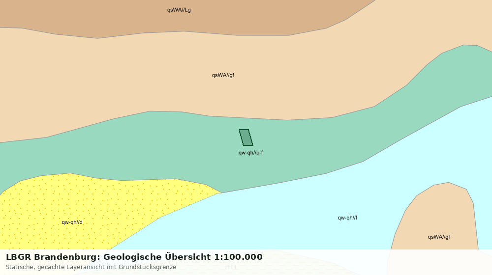 Statische Kartenansicht: LBGR Brandenburg: Geologische Übersicht 1:100.000