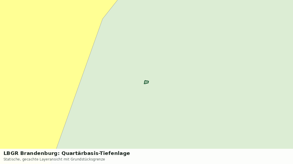 Statische Kartenansicht: LBGR Brandenburg: Quartärbasis-Tiefenlage