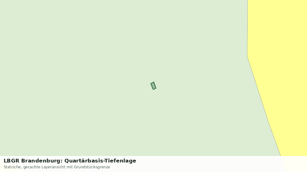 Statische Kartenansicht: LBGR Brandenburg: Quartärbasis-Tiefenlage