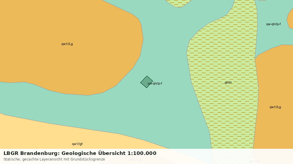 Statische Kartenansicht: LBGR Brandenburg: Geologische Übersicht 1:100.000