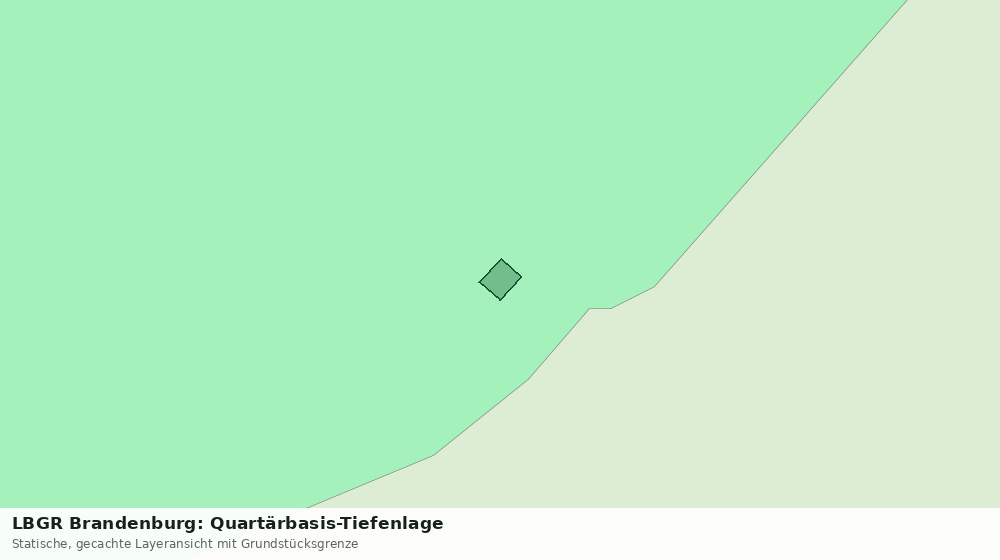 Statische Kartenansicht: LBGR Brandenburg: Quartärbasis-Tiefenlage