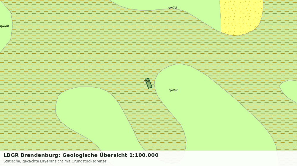 Statische Kartenansicht: LBGR Brandenburg: Geologische Übersicht 1:100.000