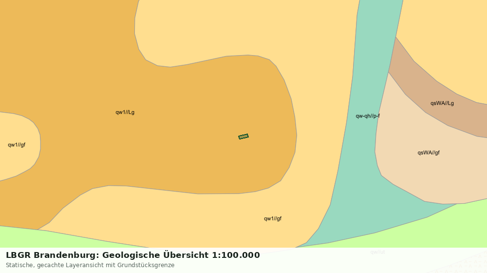 Statische Kartenansicht: LBGR Brandenburg: Geologische Übersicht 1:100.000