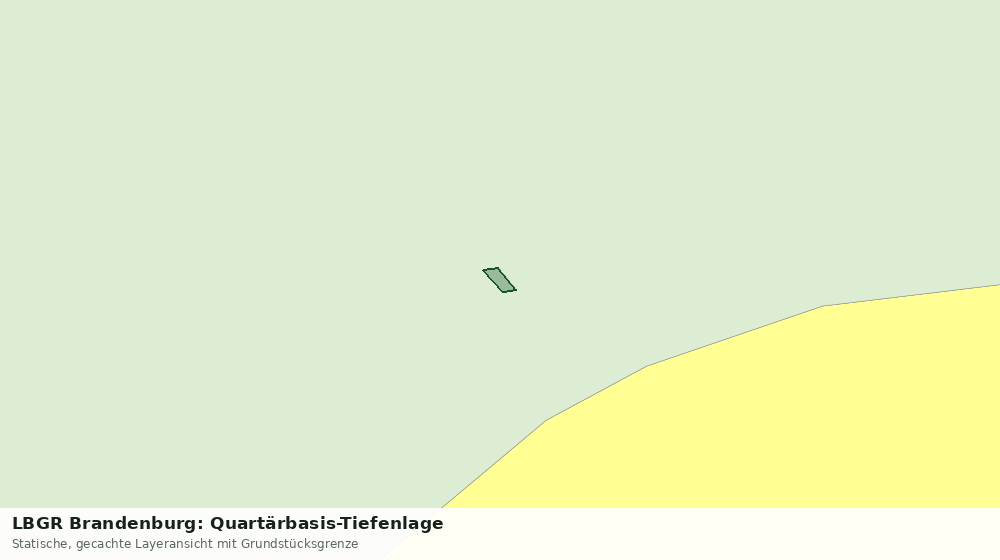 Statische Kartenansicht: LBGR Brandenburg: Quartärbasis-Tiefenlage