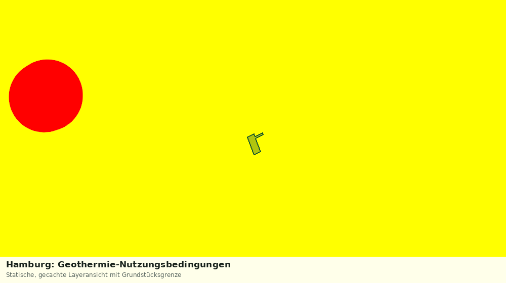 Statische Kartenansicht: Hamburg: Geothermie-Nutzungsbedingungen