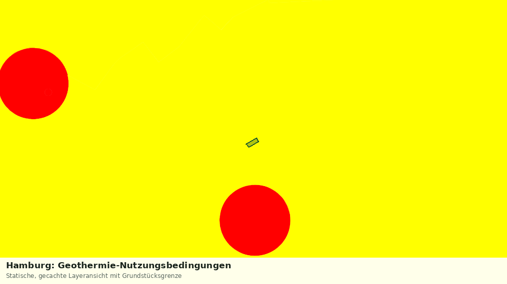 Statische Kartenansicht: Hamburg: Geothermie-Nutzungsbedingungen