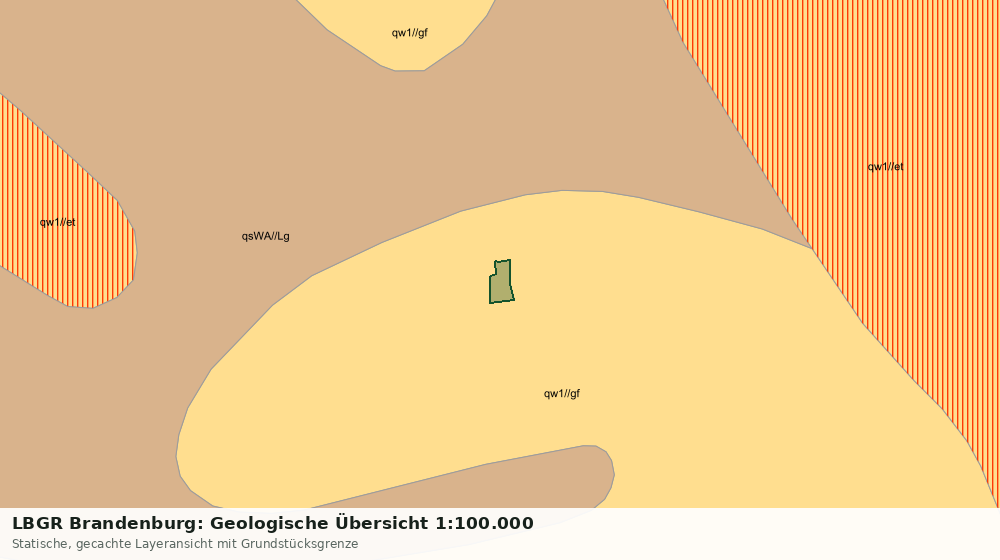 Statische Kartenansicht: LBGR Brandenburg: Geologische Übersicht 1:100.000