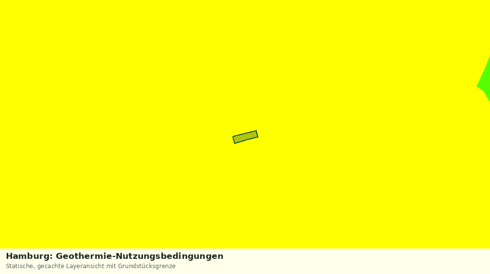 Statische Kartenansicht: Hamburg: Geothermie-Nutzungsbedingungen