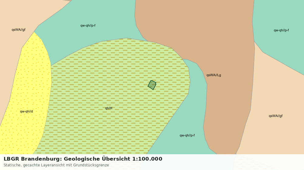 Statische Kartenansicht: LBGR Brandenburg: Geologische Übersicht 1:100.000