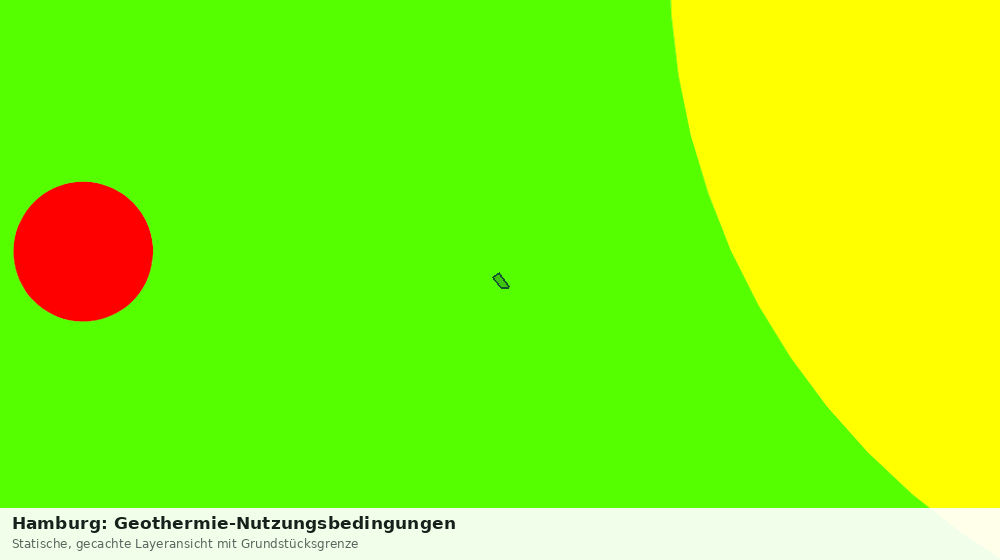 Statische Kartenansicht: Hamburg: Geothermie-Nutzungsbedingungen