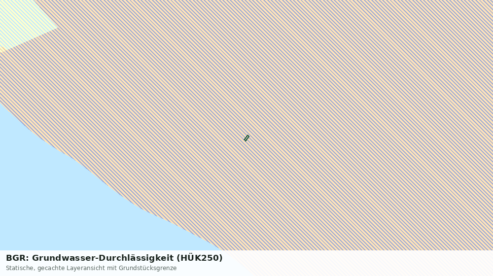 Statische Kartenansicht: BGR: Grundwasser-Durchlässigkeit (HÜK250)