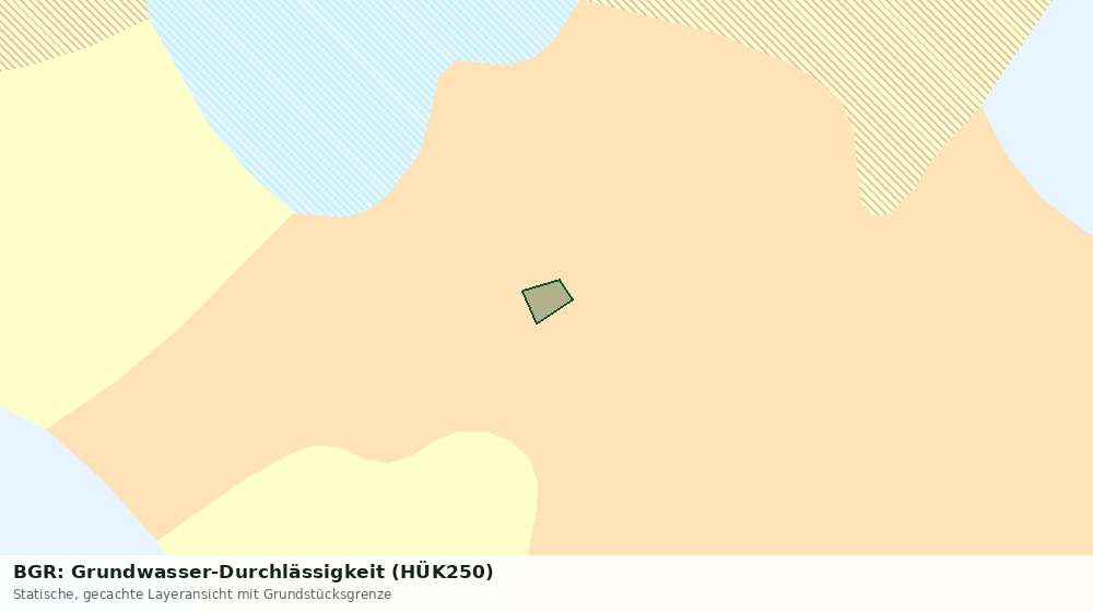 Statische Kartenansicht: BGR: Grundwasser-Durchlässigkeit (HÜK250)