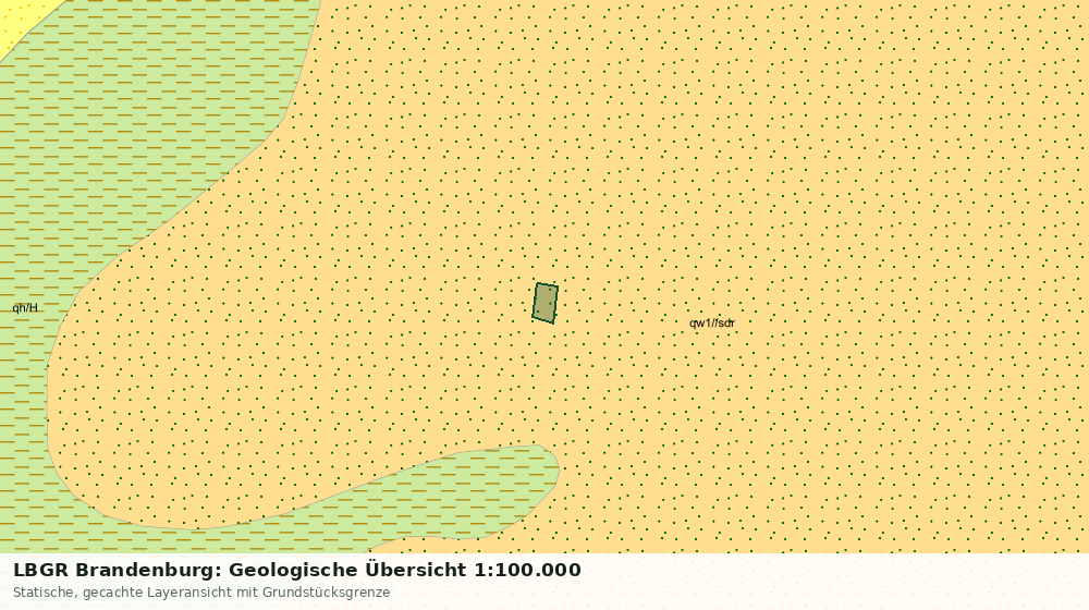 Statische Kartenansicht: LBGR Brandenburg: Geologische Übersicht 1:100.000