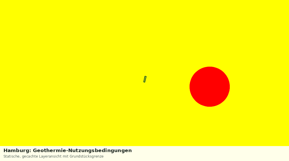 Statische Kartenansicht: Hamburg: Geothermie-Nutzungsbedingungen
