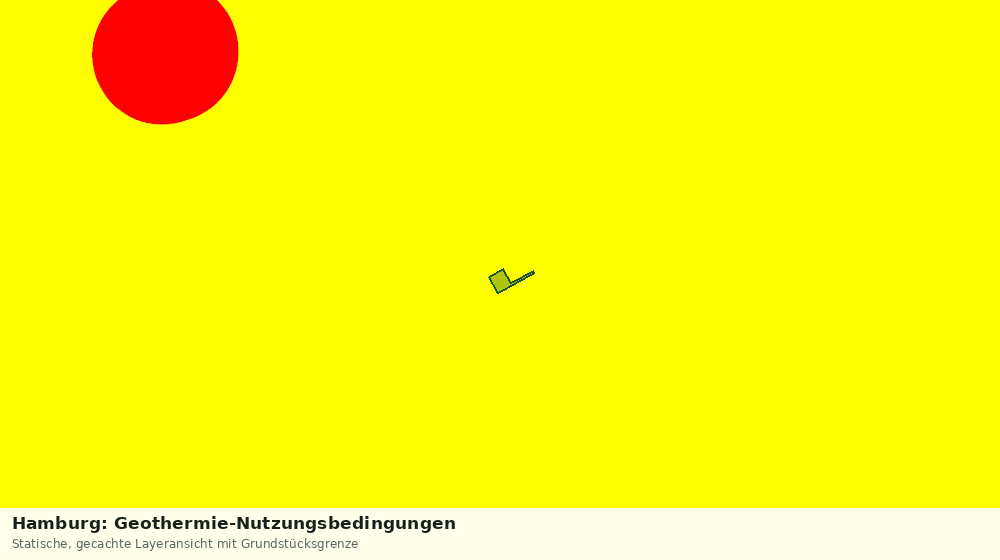 Statische Kartenansicht: Hamburg: Geothermie-Nutzungsbedingungen