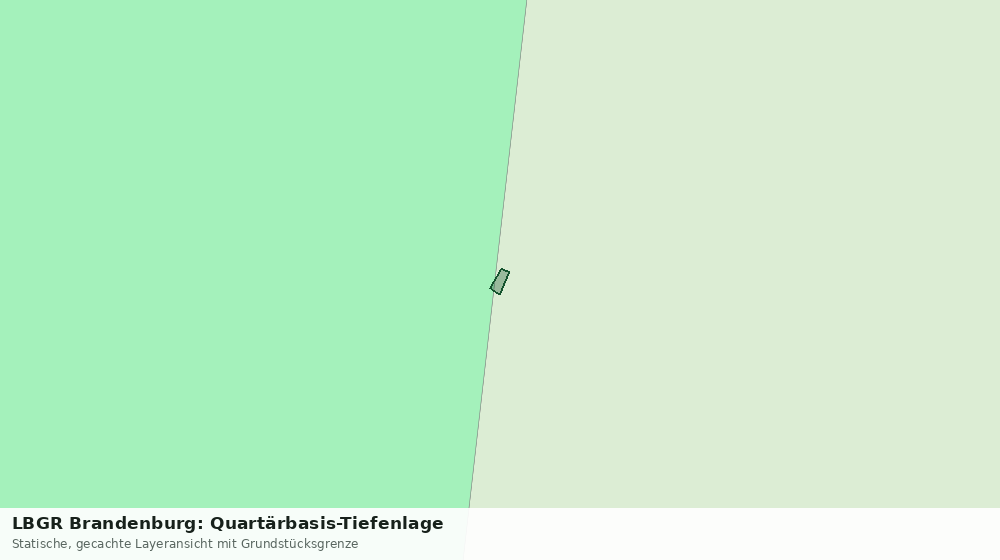 Statische Kartenansicht: LBGR Brandenburg: Quartärbasis-Tiefenlage