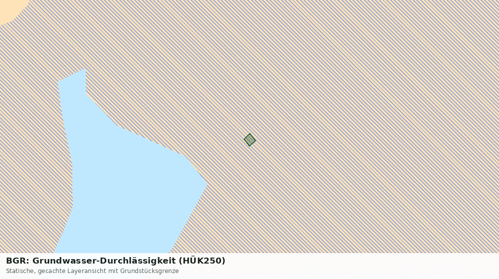 Statische Kartenansicht: BGR: Grundwasser-Durchlässigkeit (HÜK250)