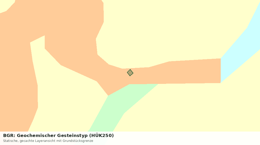 Statische Kartenansicht: BGR: Geochemischer Gesteinstyp (HÜK250)