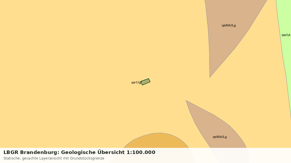 Statische Kartenansicht: LBGR Brandenburg: Geologische Übersicht 1:100.000