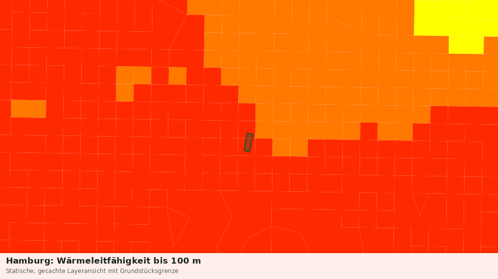Statische Kartenansicht: Hamburg: Wärmeleitfähigkeit bis 100 m