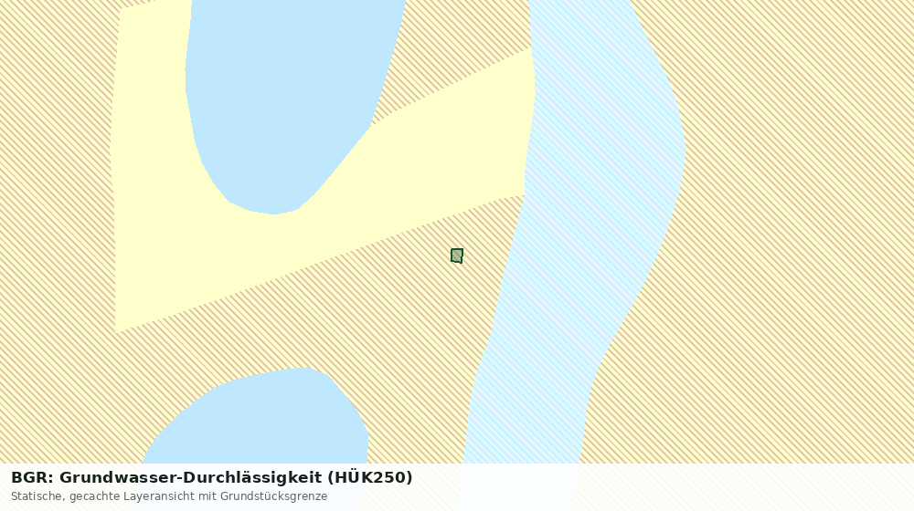 Statische Kartenansicht: BGR: Grundwasser-Durchlässigkeit (HÜK250)