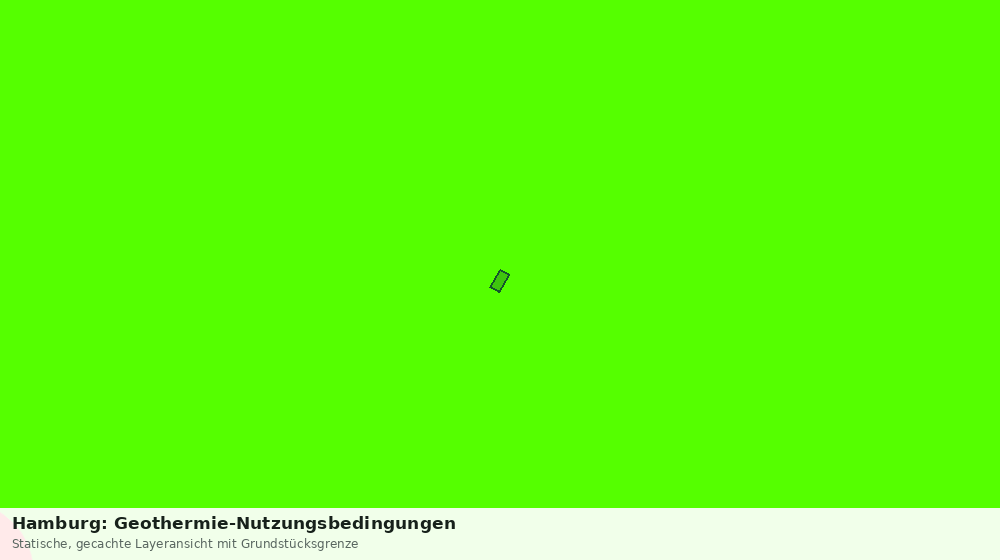 Statische Kartenansicht: Hamburg: Geothermie-Nutzungsbedingungen