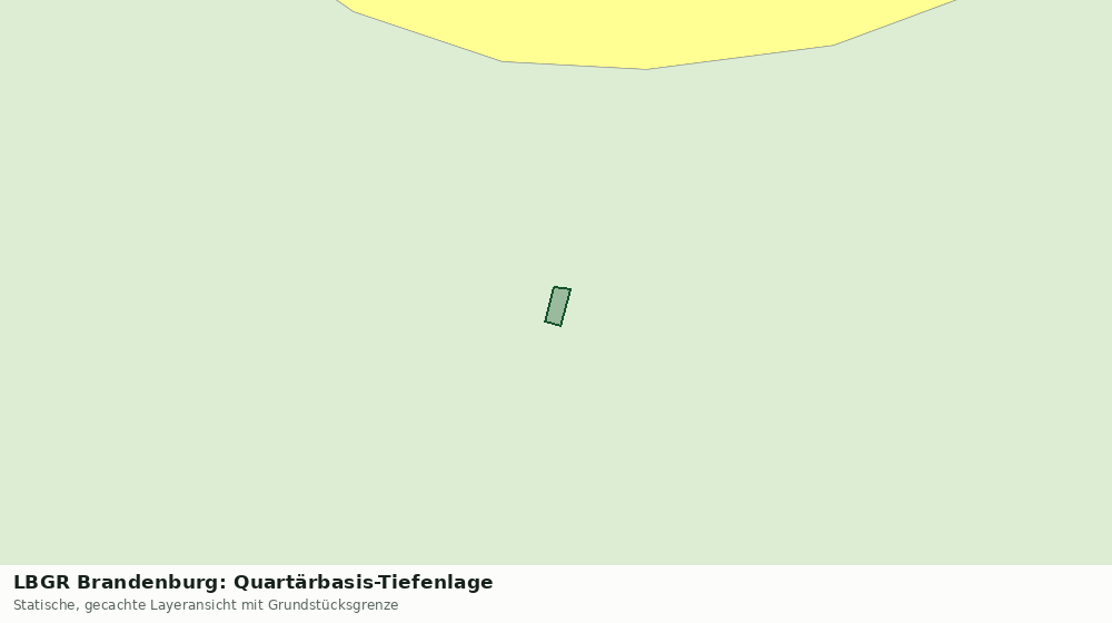 Statische Kartenansicht: LBGR Brandenburg: Quartärbasis-Tiefenlage