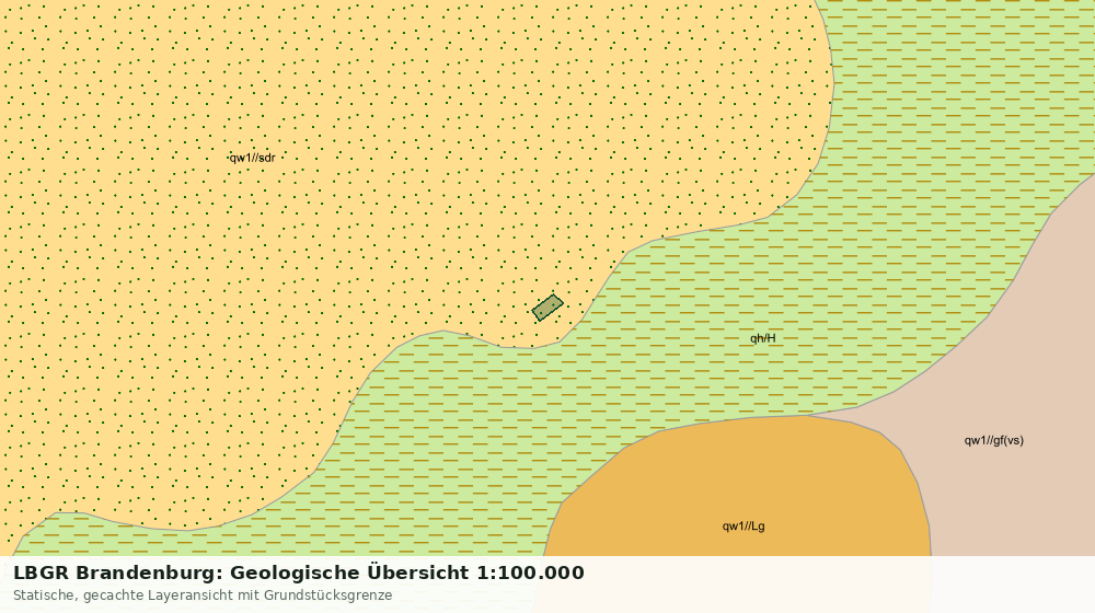 Statische Kartenansicht: LBGR Brandenburg: Geologische Übersicht 1:100.000