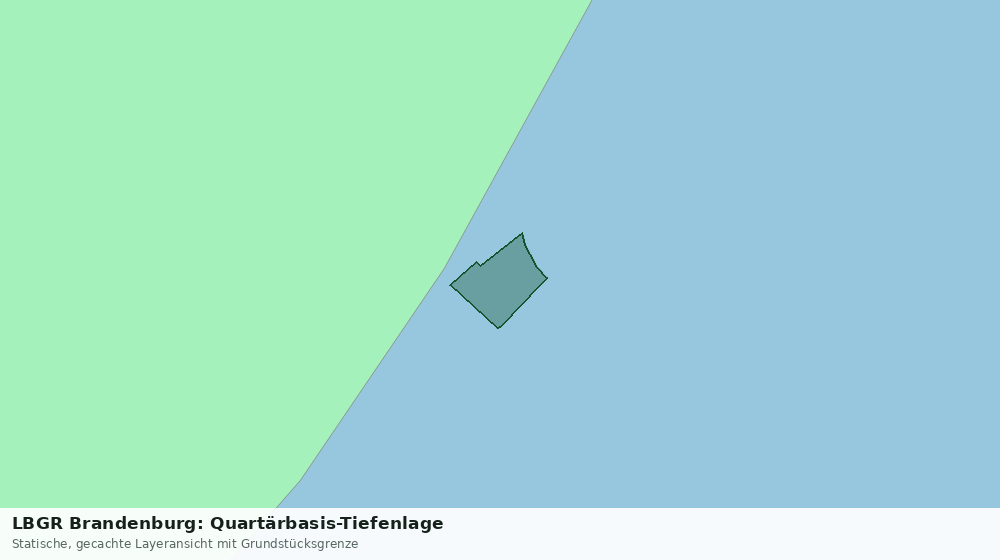 Statische Kartenansicht: LBGR Brandenburg: Quartärbasis-Tiefenlage