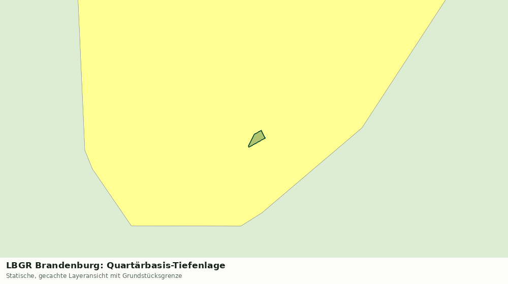 Statische Kartenansicht: LBGR Brandenburg: Quartärbasis-Tiefenlage