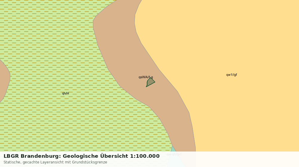 Statische Kartenansicht: LBGR Brandenburg: Geologische Übersicht 1:100.000