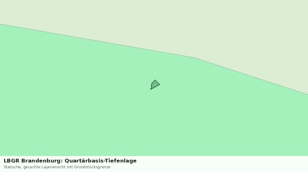 Statische Kartenansicht: LBGR Brandenburg: Quartärbasis-Tiefenlage