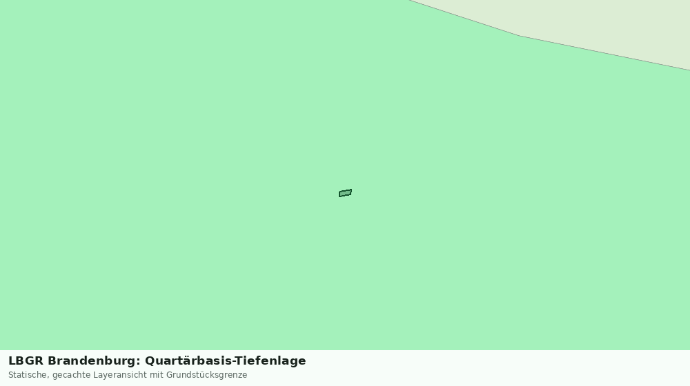 Statische Kartenansicht: LBGR Brandenburg: Quartärbasis-Tiefenlage