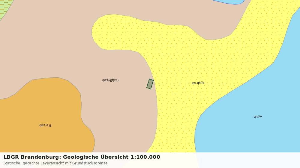 Statische Kartenansicht: LBGR Brandenburg: Geologische Übersicht 1:100.000