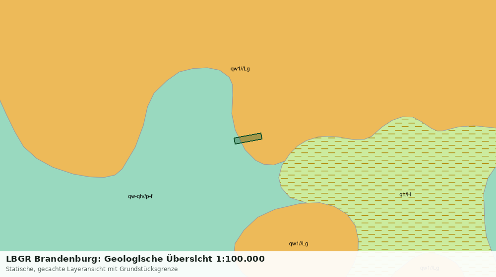 Statische Kartenansicht: LBGR Brandenburg: Geologische Übersicht 1:100.000