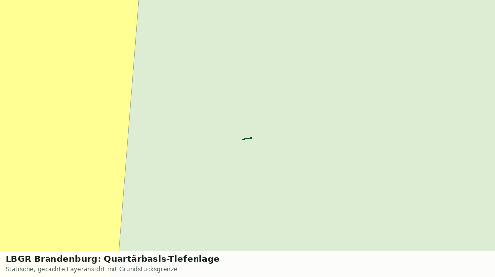 Statische Kartenansicht: LBGR Brandenburg: Quartärbasis-Tiefenlage