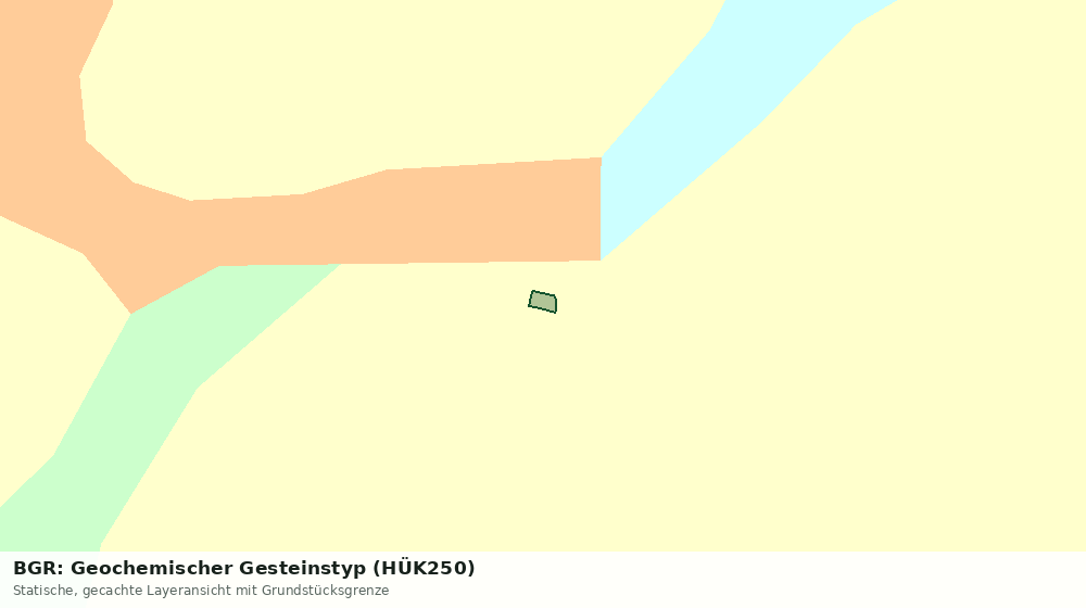 Statische Kartenansicht: BGR: Geochemischer Gesteinstyp (HÜK250)