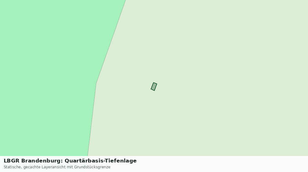 Statische Kartenansicht: LBGR Brandenburg: Quartärbasis-Tiefenlage