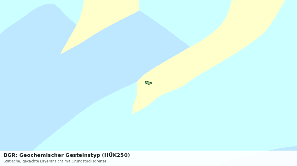 Statische Kartenansicht: BGR: Geochemischer Gesteinstyp (HÜK250)